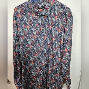 Men's Multicolor Paisley Shirt Visconti Uomo